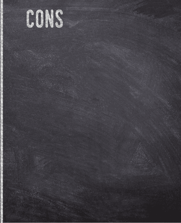 Chalkboard infographic listing the cons of RRSPs for Canadian families