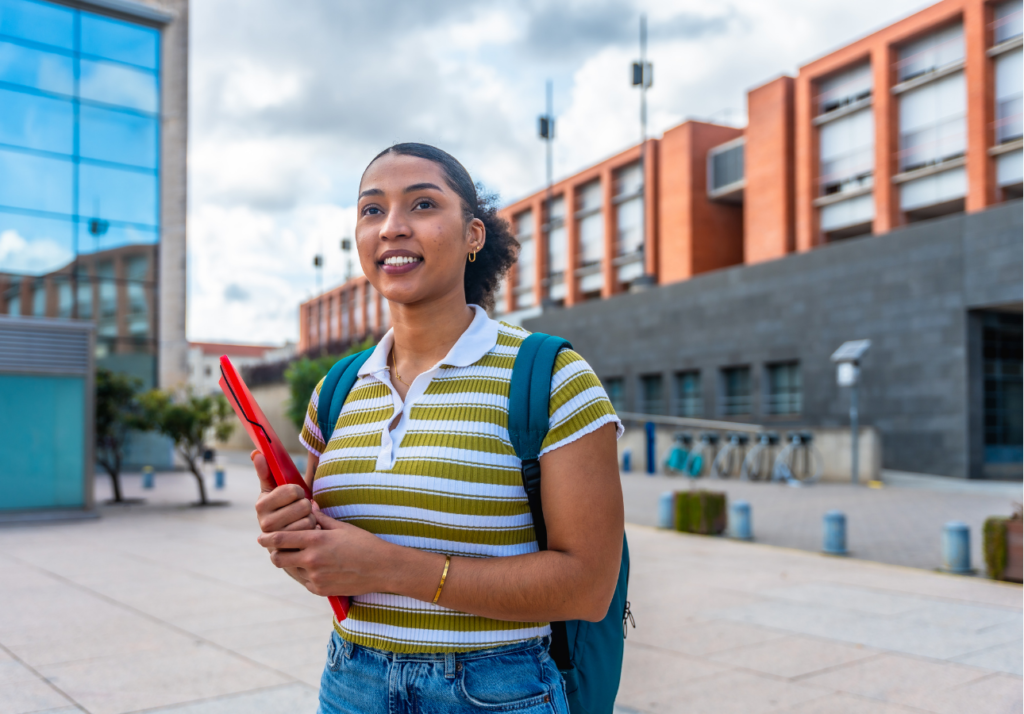 Confident Canadian student on campus — best student chequing accounts Canada 2026