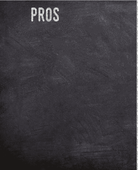 Chalkboard infographic showing pros of TFSAs for Canadian families