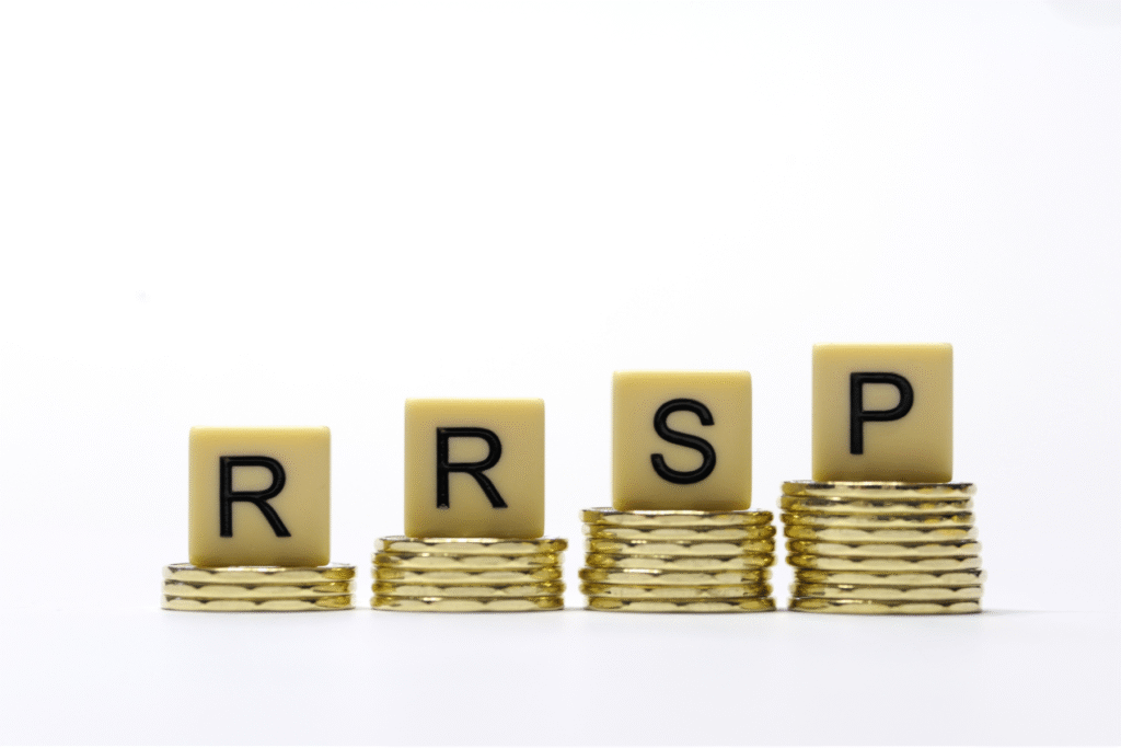 RRSP contribution room illustrated by stacked coins showing increasing RRSP capacity