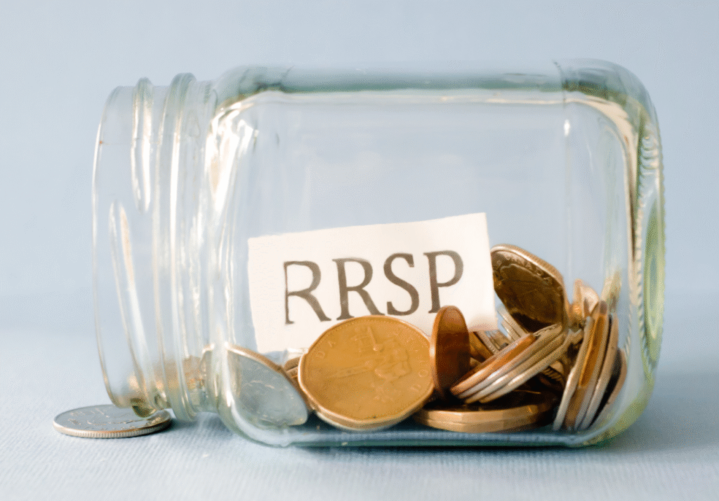 RRSP contribution jar with coins before March 2 deadline in Canada