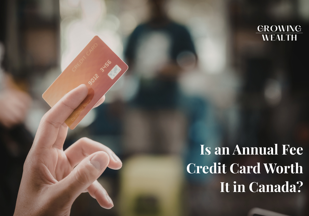 Hand holding a credit card, representing the decision of whether an annual fee credit card is worth it in Canada