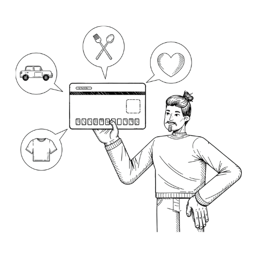 family credit card spending categories transportation food everyday expenses