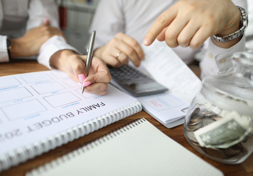 moderate household credit card spending example budgeting